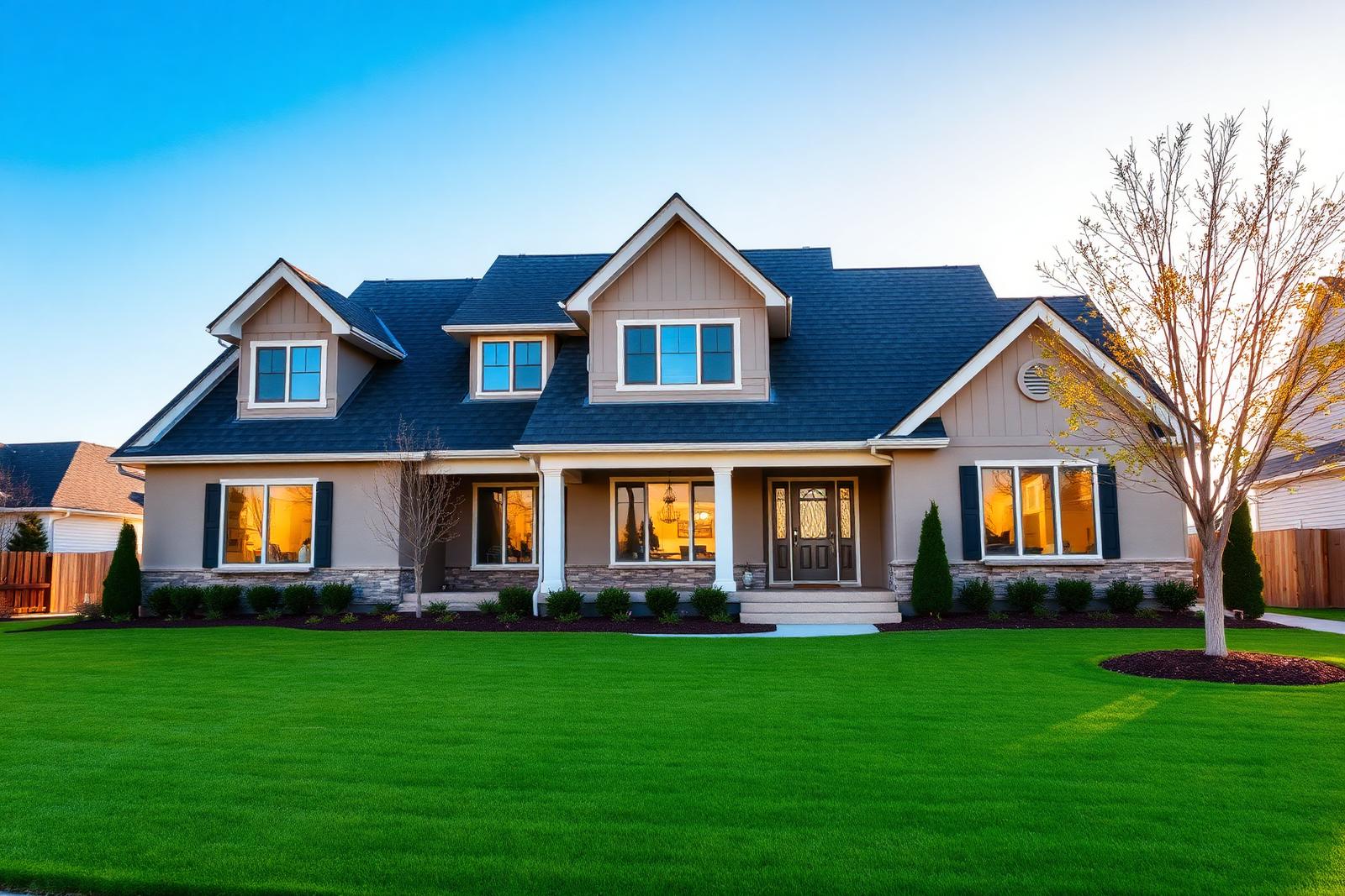 Suburban Rochester home with new roof